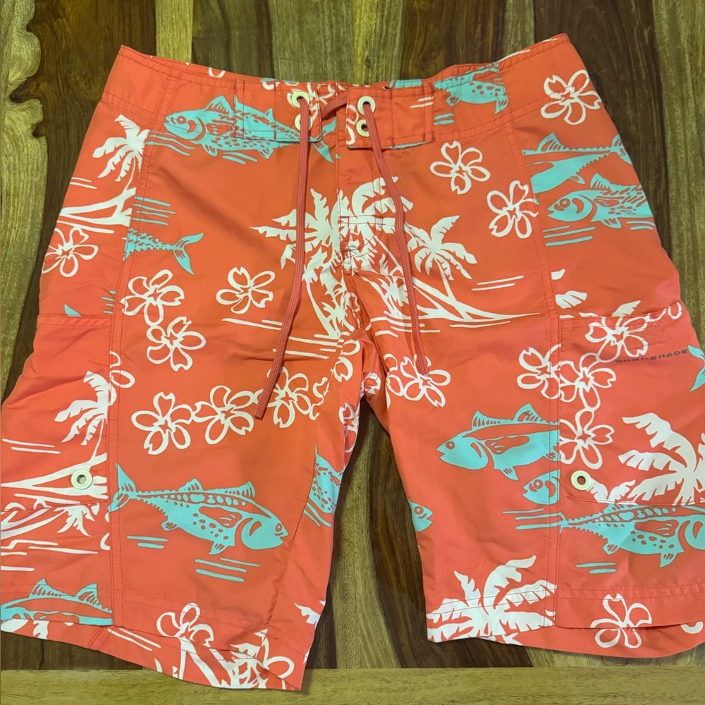 Columbia Coral and Mint Swim Shorts